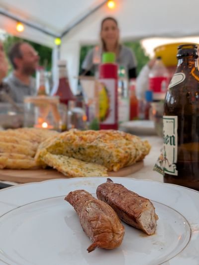 Gemeinsames Essen beim Auftauabend